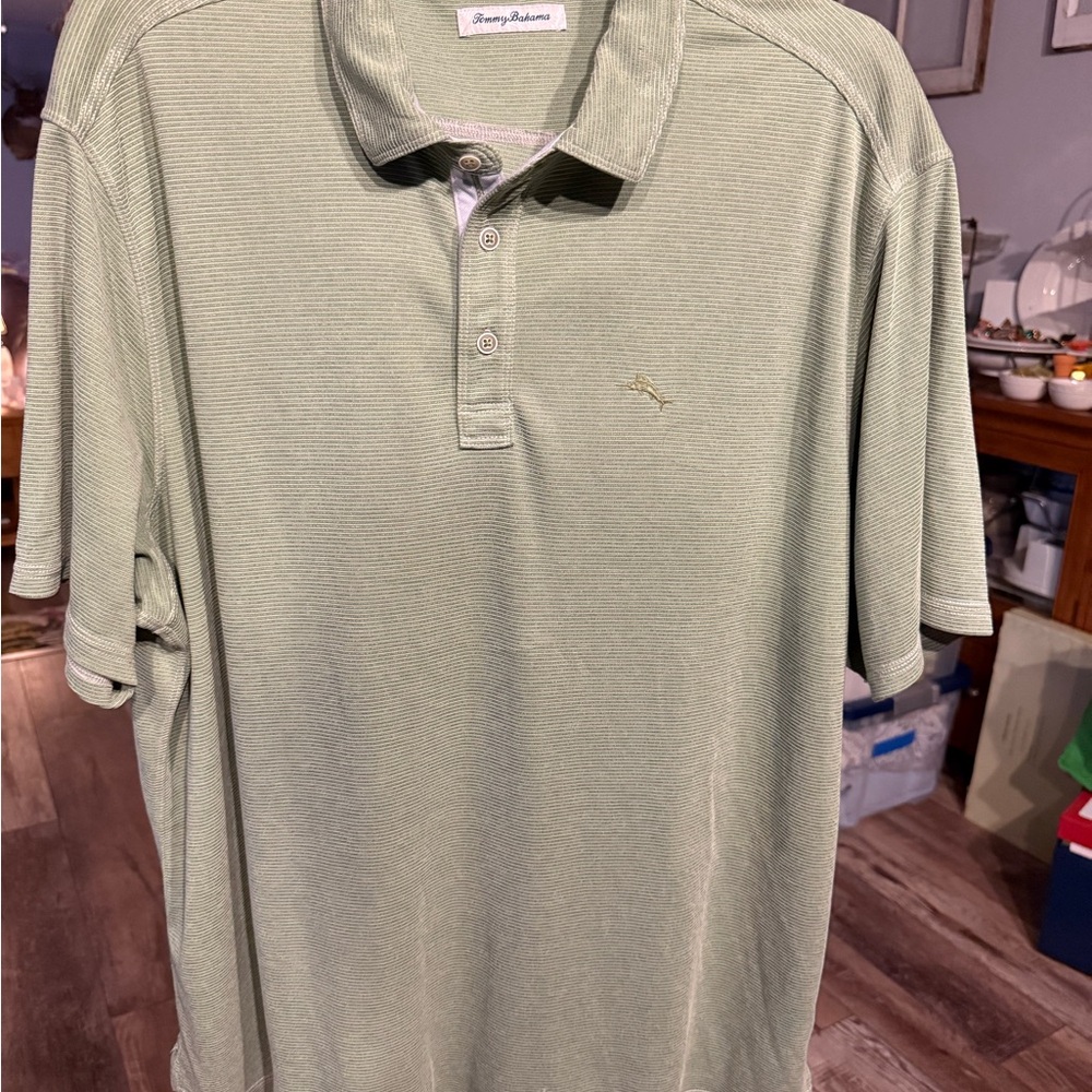 Tommy Bahama Sage Green Polo Shirt